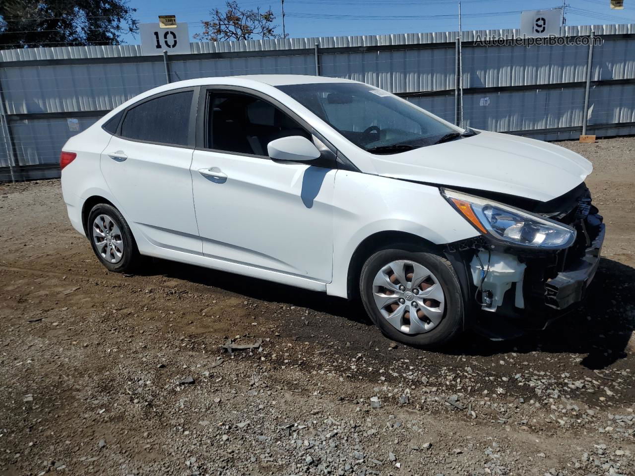 2016 Hyundai Accent Se White vin: KMHCT4AE6GU099363