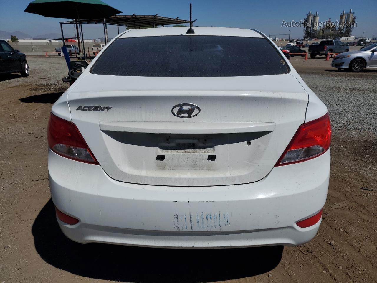 2016 Hyundai Accent Se White vin: KMHCT4AE6GU099363