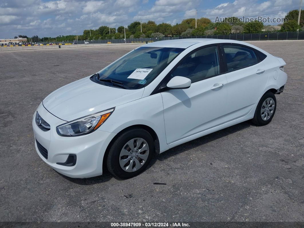 2016 Hyundai Accent Se White vin: KMHCT4AE6GU107638