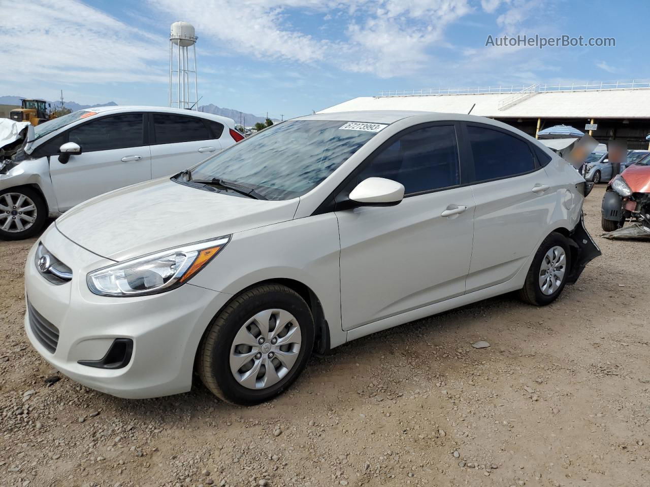 2016 Hyundai Accent Se Cream vin: KMHCT4AE6GU112256