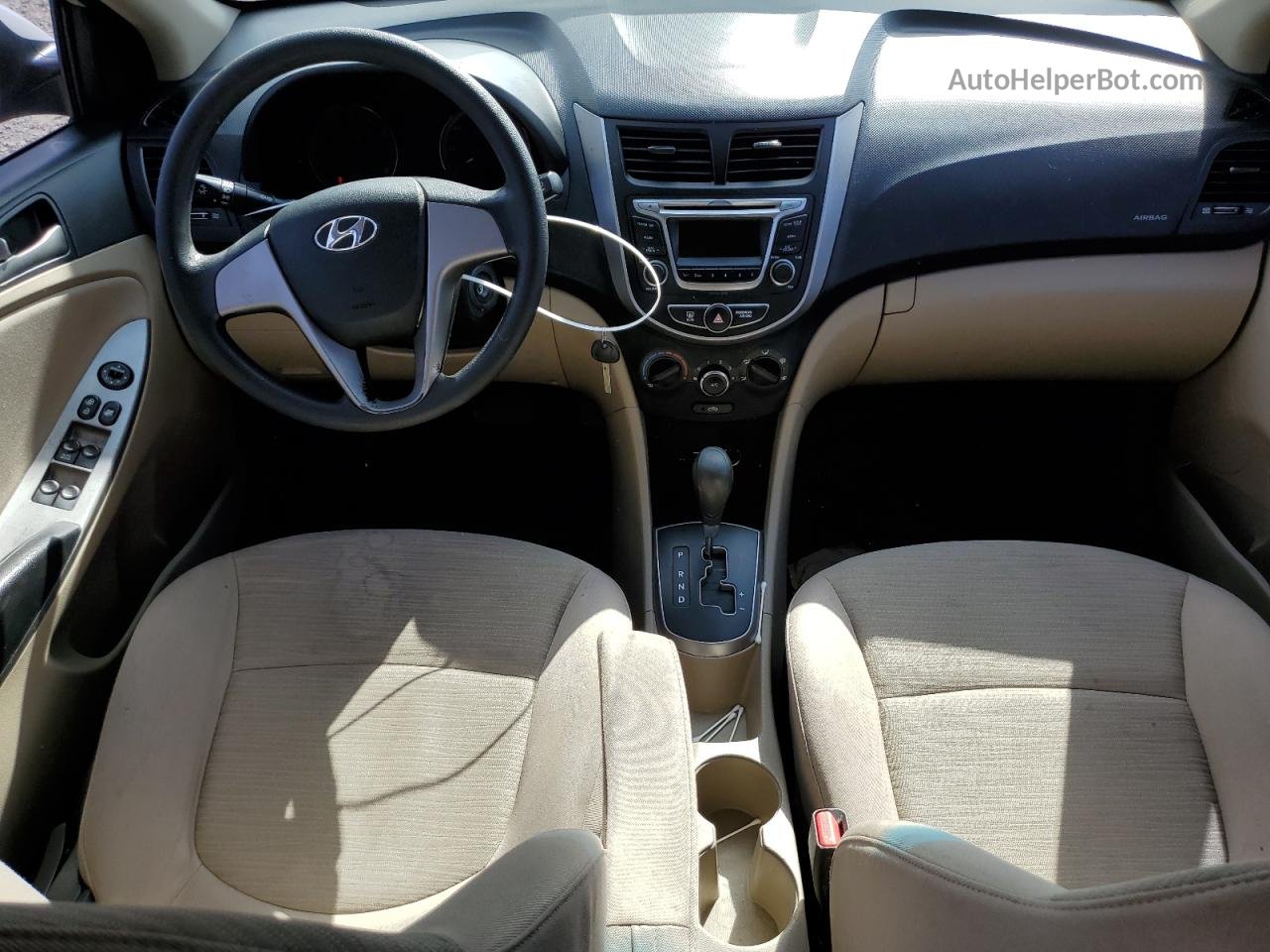 2016 Hyundai Accent Se Кремовый vin: KMHCT4AE6GU112256