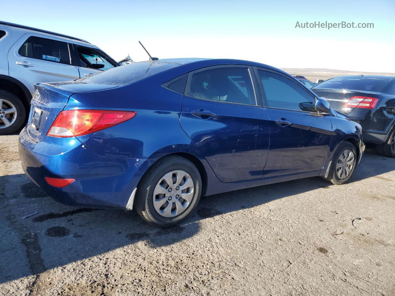 2016 Hyundai Accent Se Синий vin: KMHCT4AE6GU141014