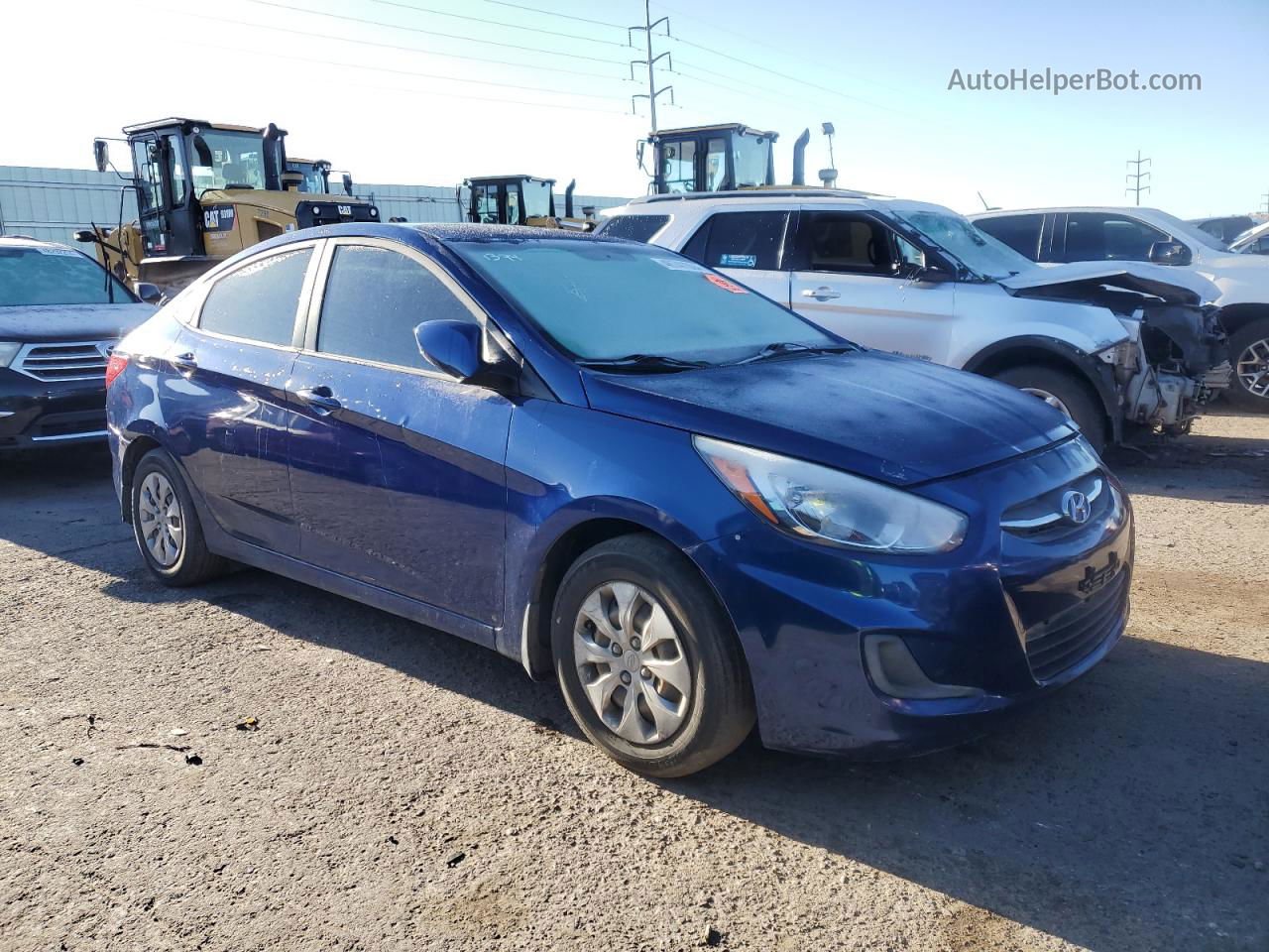 2016 Hyundai Accent Se Blue vin: KMHCT4AE6GU141014