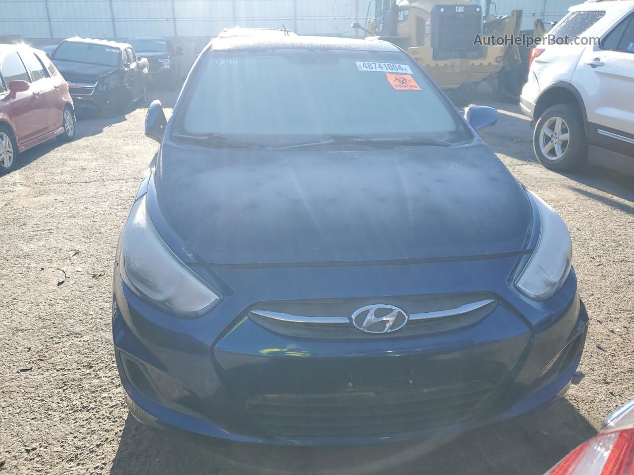 2016 Hyundai Accent Se Синий vin: KMHCT4AE6GU141014