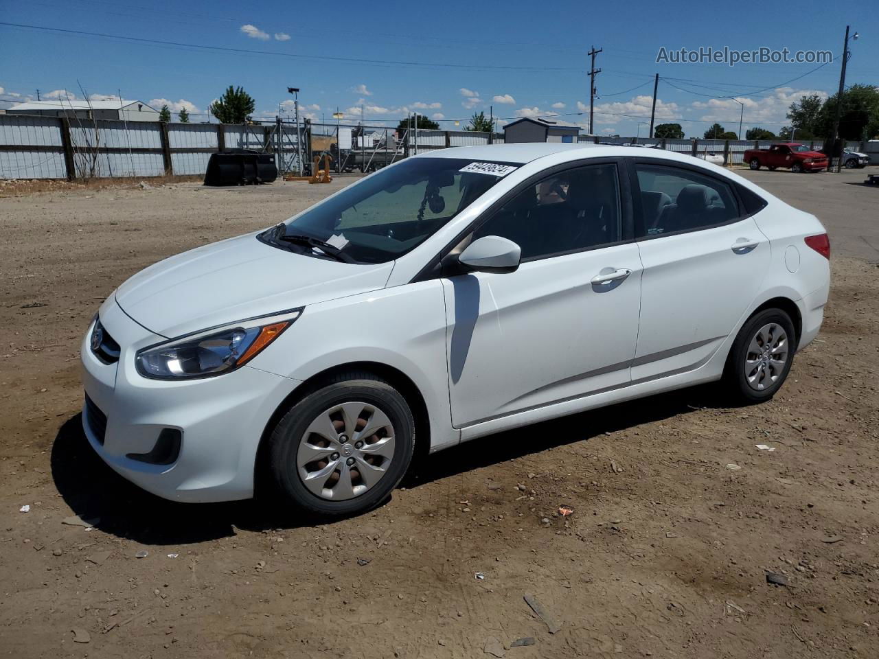 2016 Hyundai Accent Se White vin: KMHCT4AE6GU949895