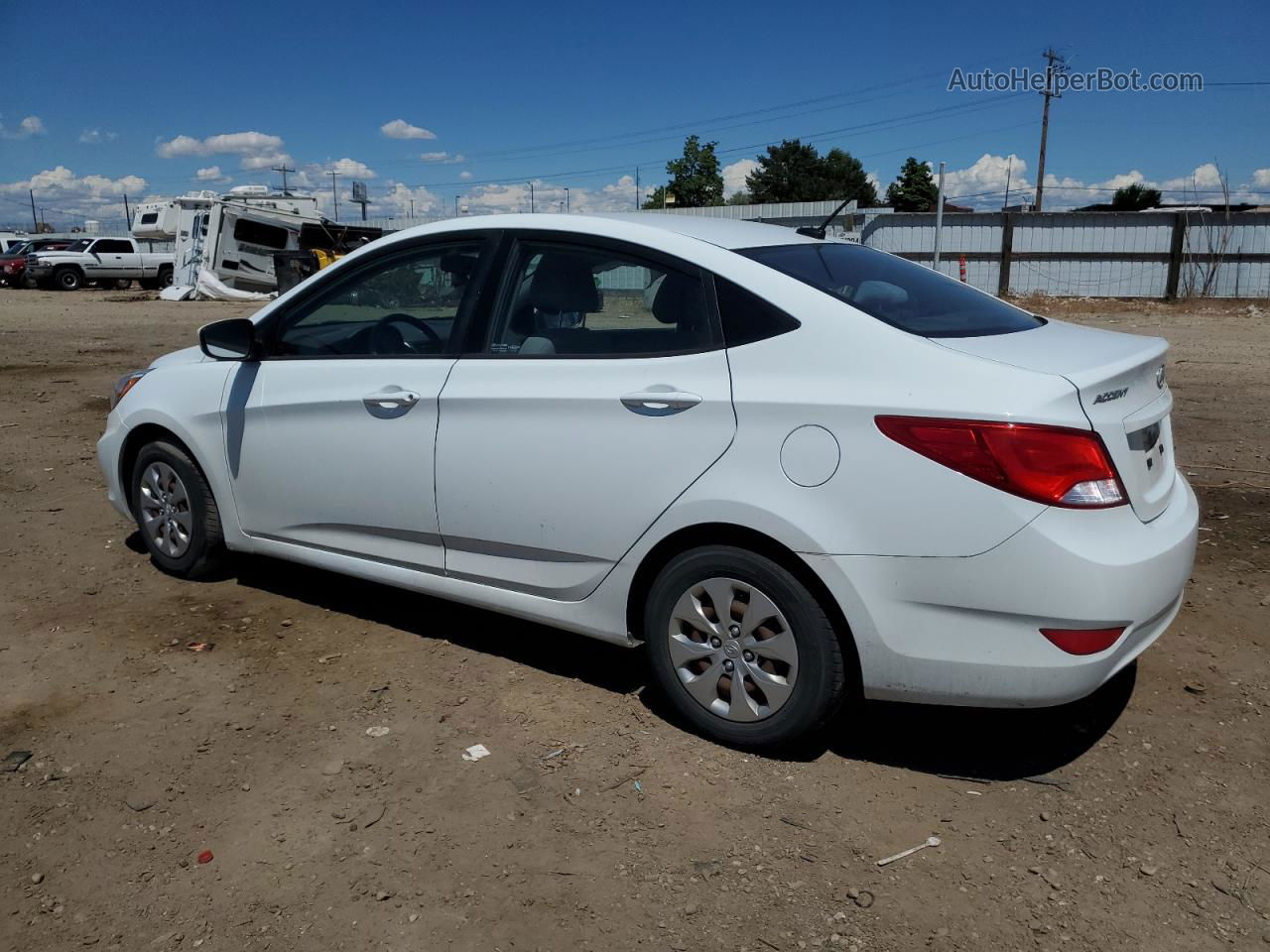 2016 Hyundai Accent Se White vin: KMHCT4AE6GU949895