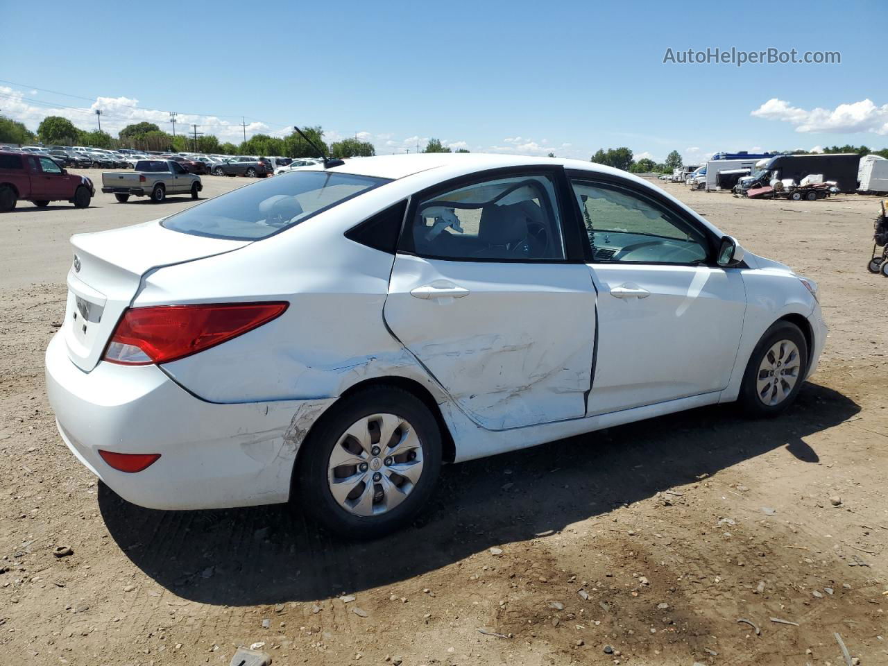 2016 Hyundai Accent Se White vin: KMHCT4AE6GU949895