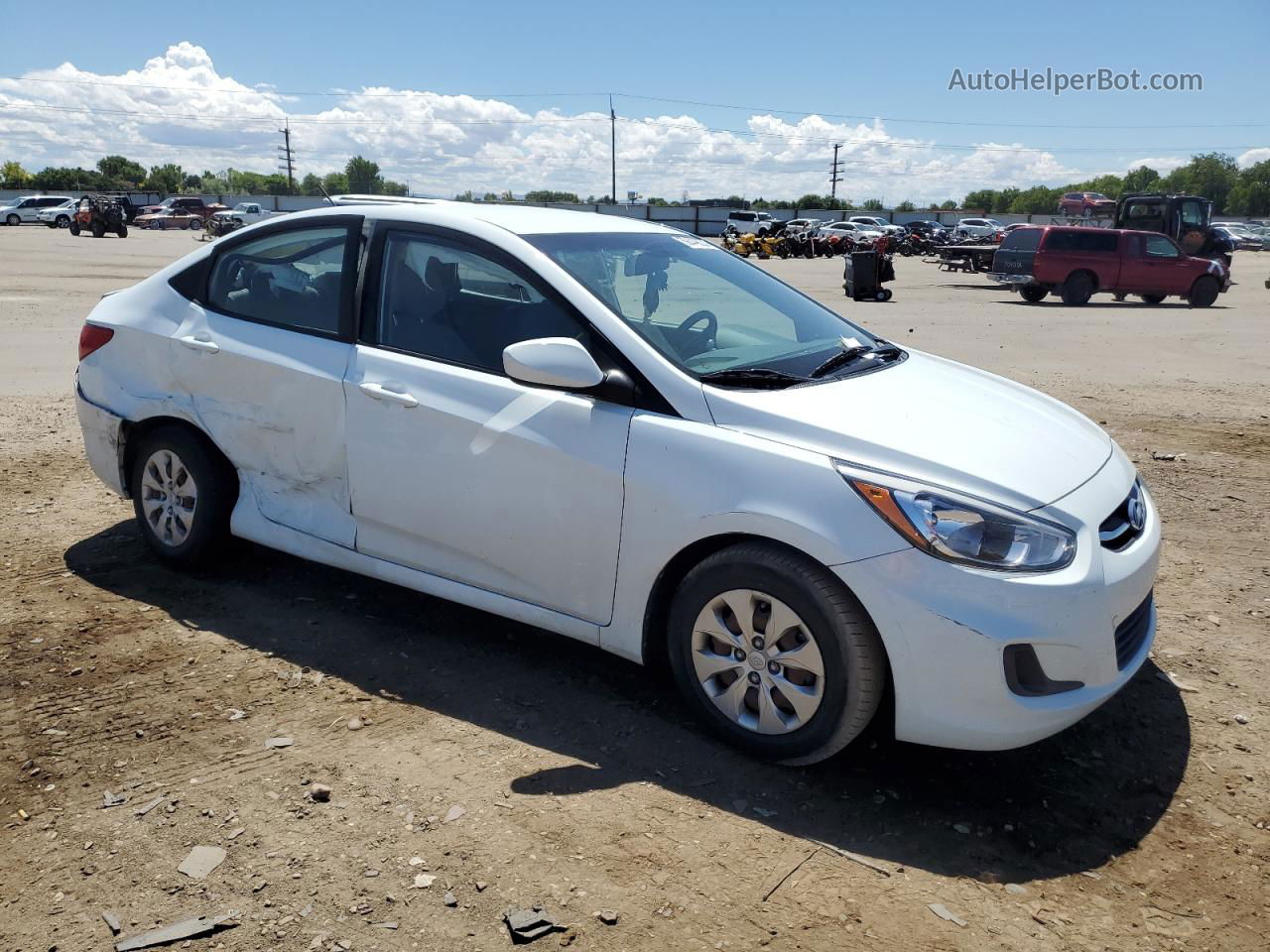 2016 Hyundai Accent Se White vin: KMHCT4AE6GU949895