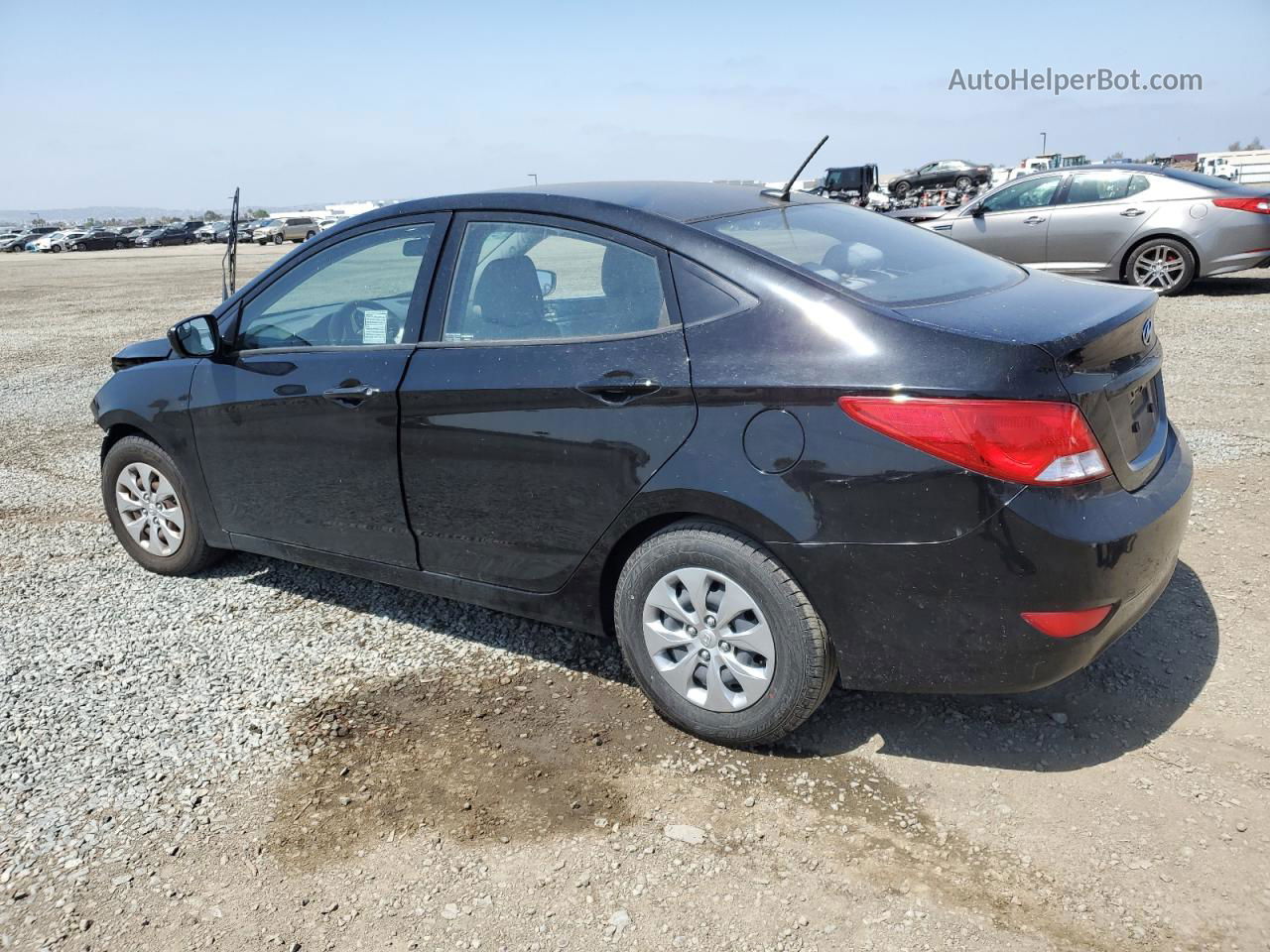 2016 Hyundai Accent Se Черный vin: KMHCT4AE6GU952215