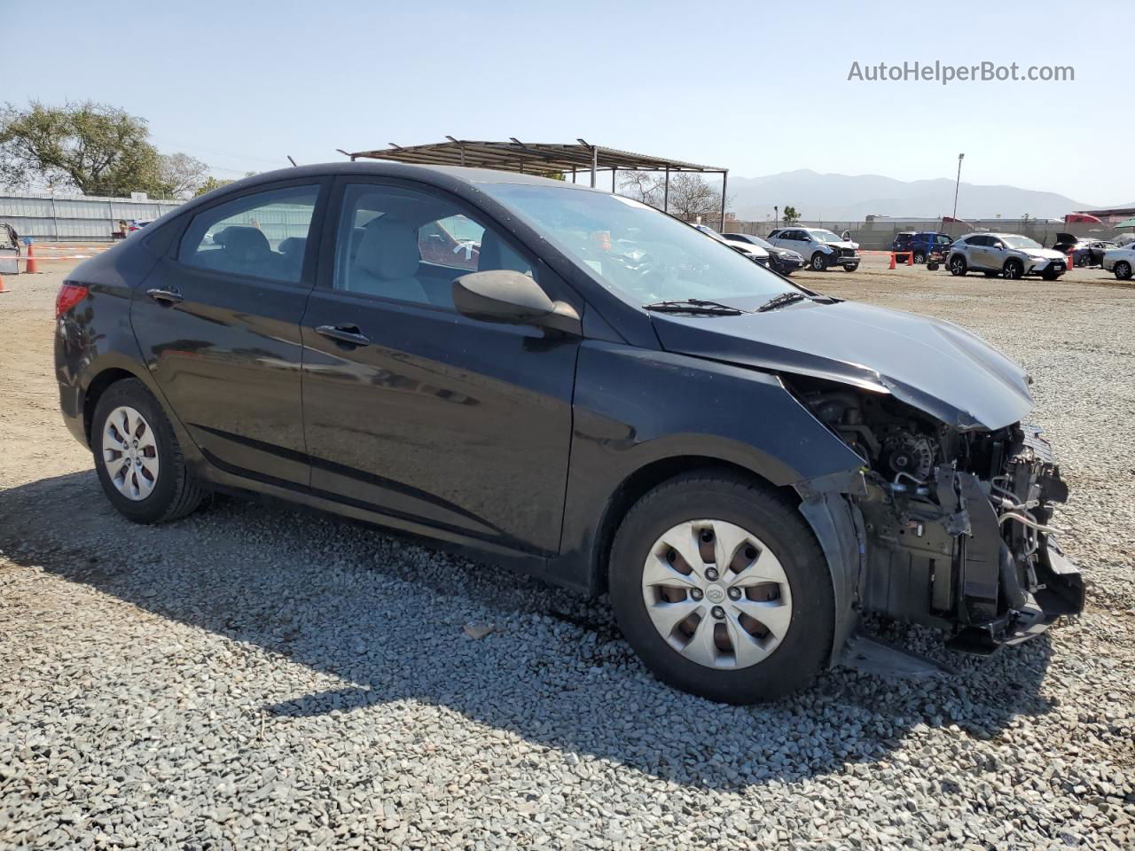 2016 Hyundai Accent Se Black vin: KMHCT4AE6GU952215