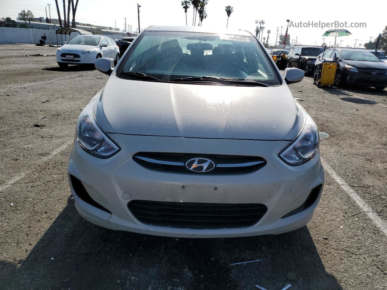 2016 Hyundai Accent Se White vin: KMHCT4AE6GU953686