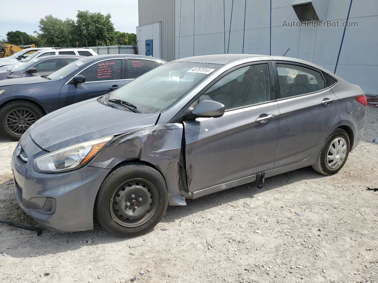 2016 Hyundai Accent Se Gray vin: KMHCT4AE6GU973534