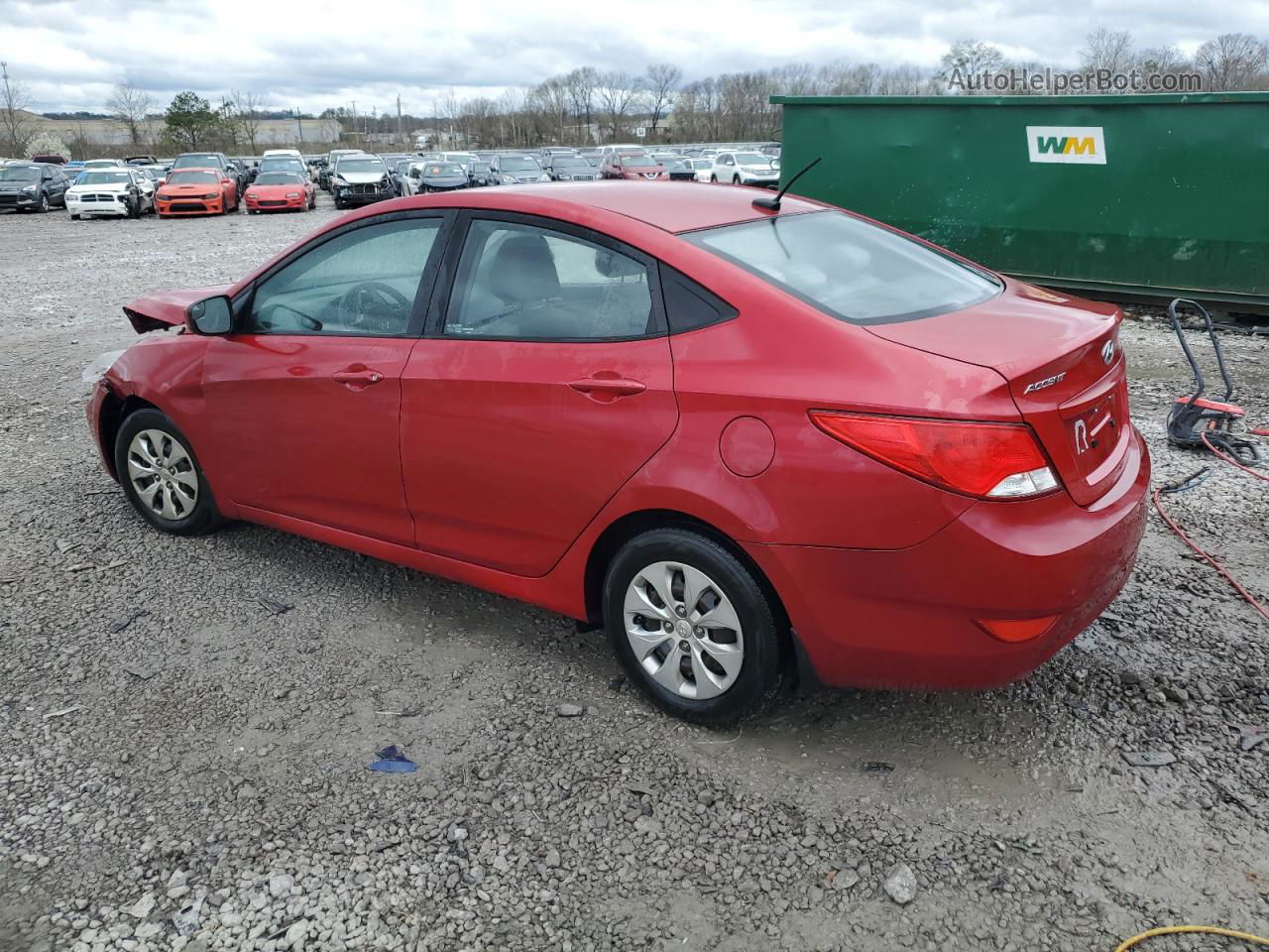 2016 Hyundai Accent Se Red vin: KMHCT4AE6GU977602