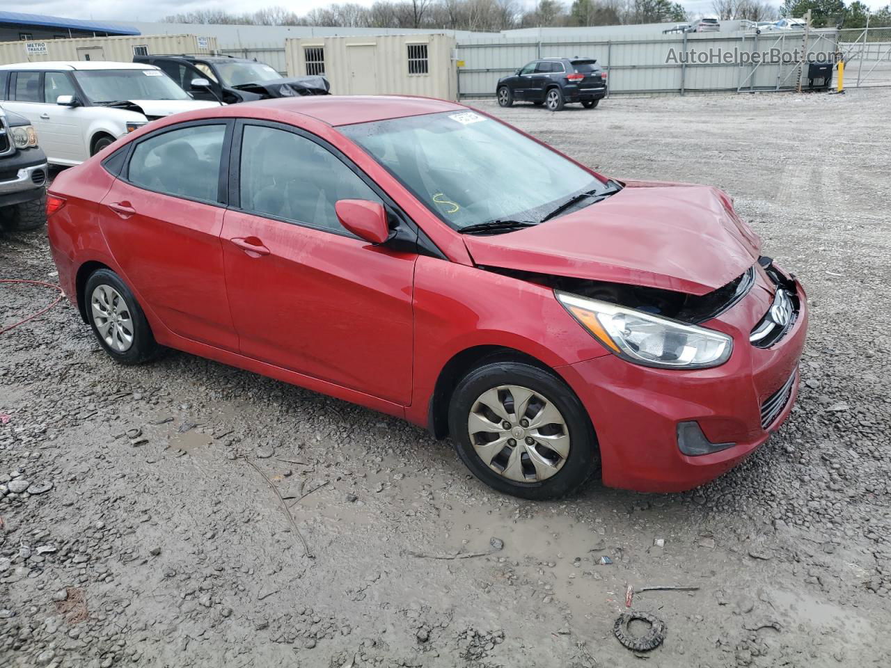 2016 Hyundai Accent Se Red vin: KMHCT4AE6GU977602