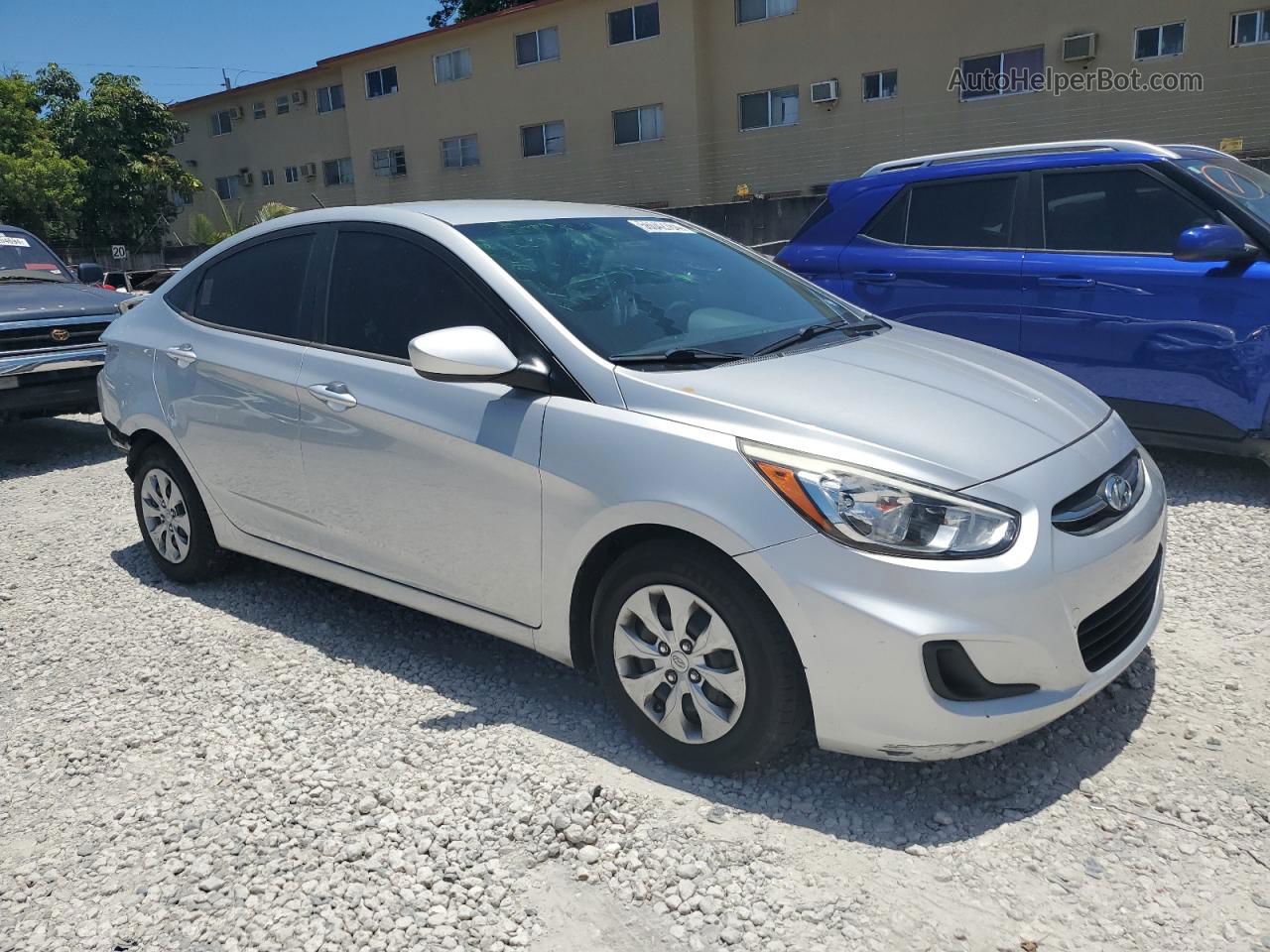 2016 Hyundai Accent Se Silver vin: KMHCT4AE6GU980676