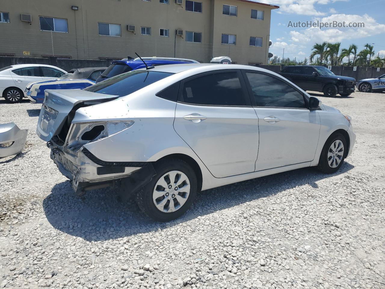 2016 Hyundai Accent Se Silver vin: KMHCT4AE6GU980676