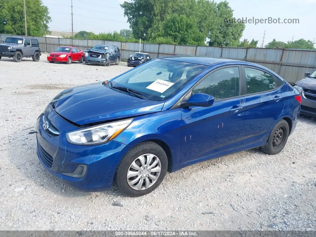 2016 Hyundai Accent Se Синий vin: KMHCT4AE6GU982783