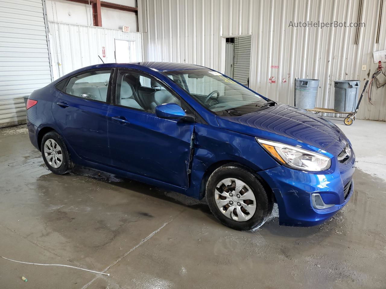 2016 Hyundai Accent Se Blue vin: KMHCT4AE6GU987479