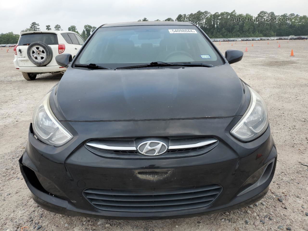 2016 Hyundai Accent Se Черный vin: KMHCT4AE6GU991371