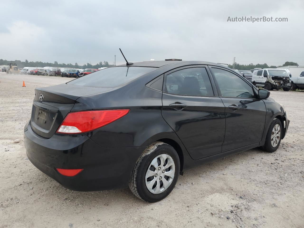 2016 Hyundai Accent Se Черный vin: KMHCT4AE6GU991371