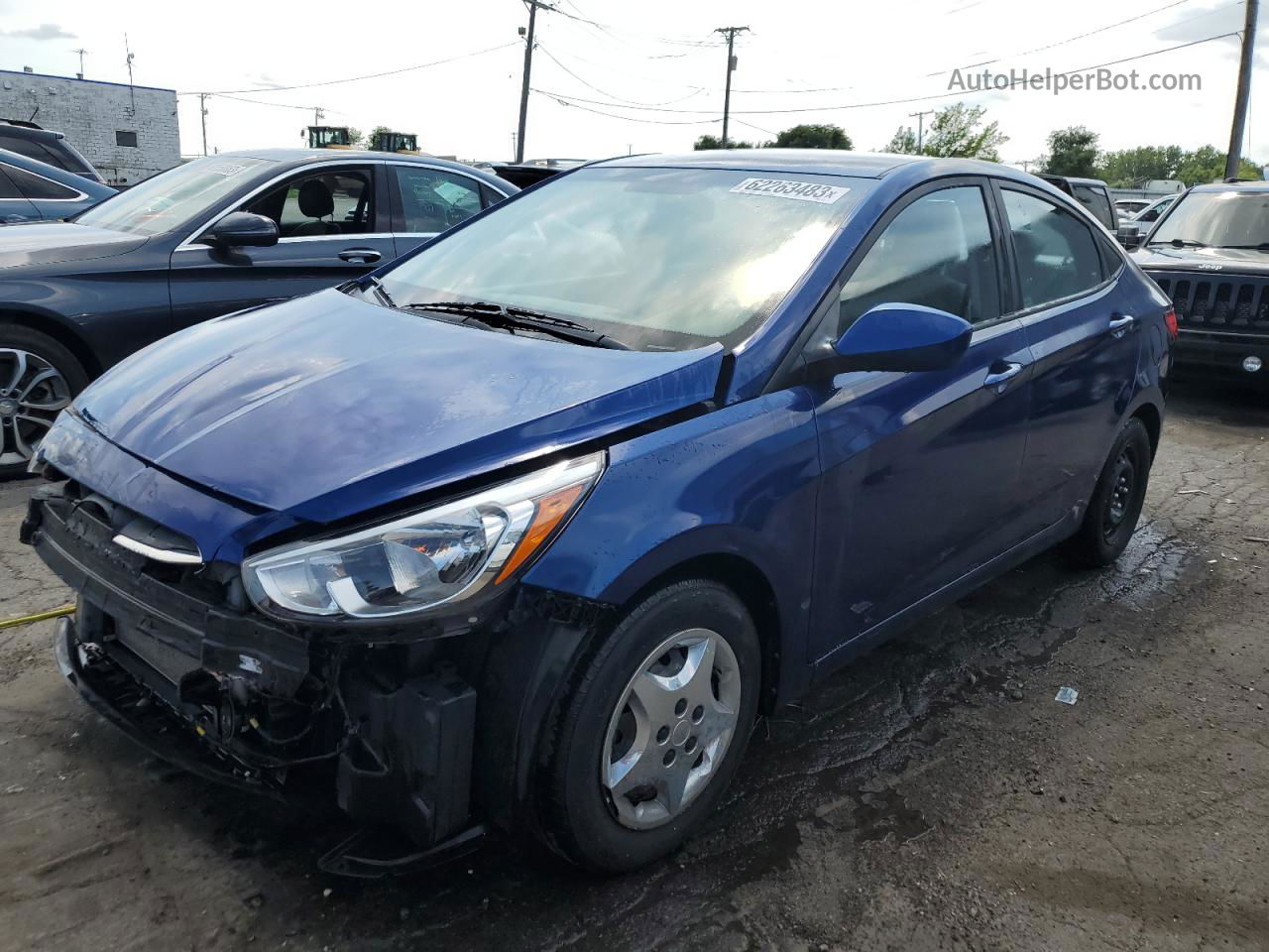 2017 Hyundai Accent Se Blue vin: KMHCT4AE6HU217204