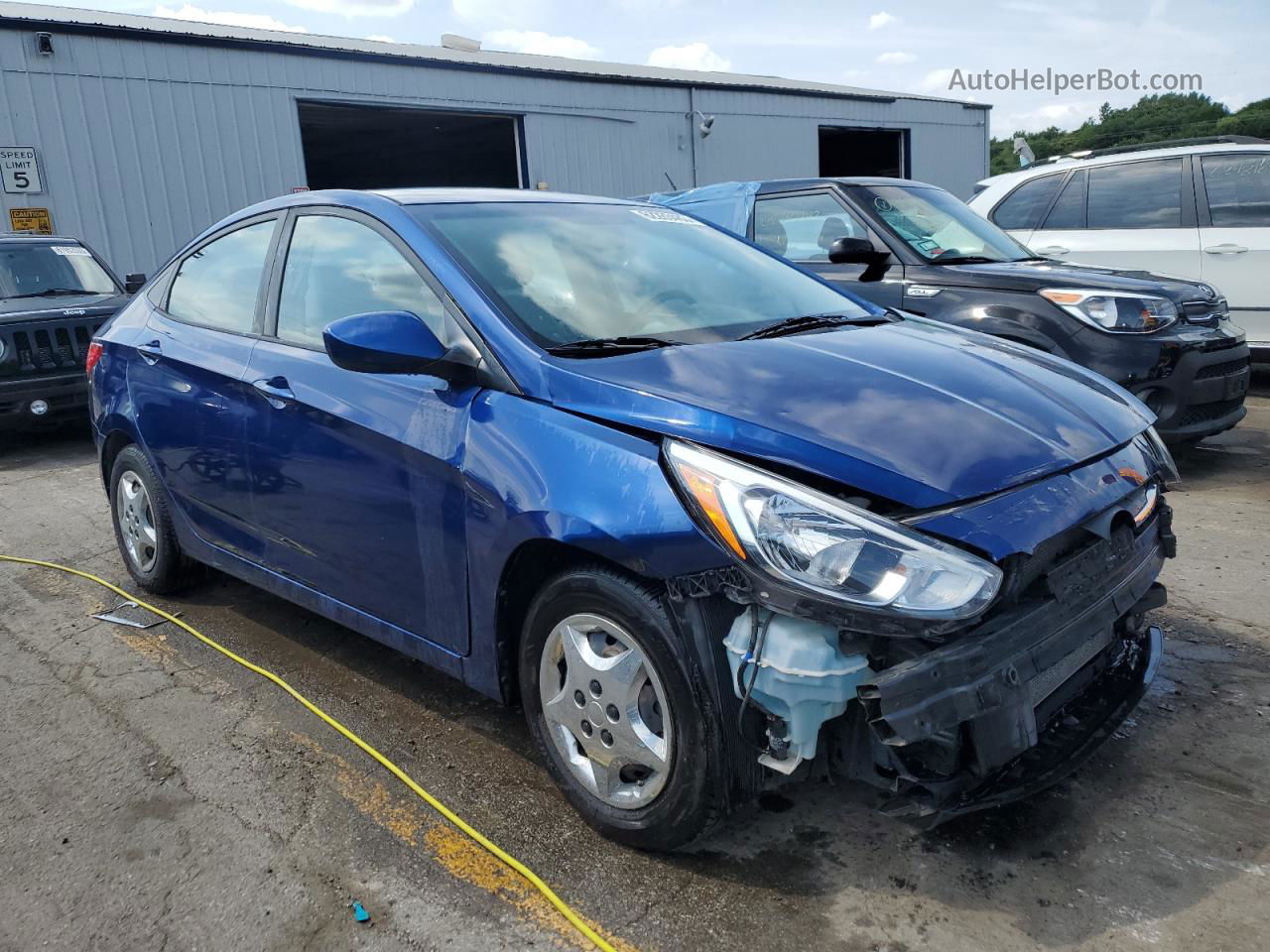 2017 Hyundai Accent Se Blue vin: KMHCT4AE6HU217204