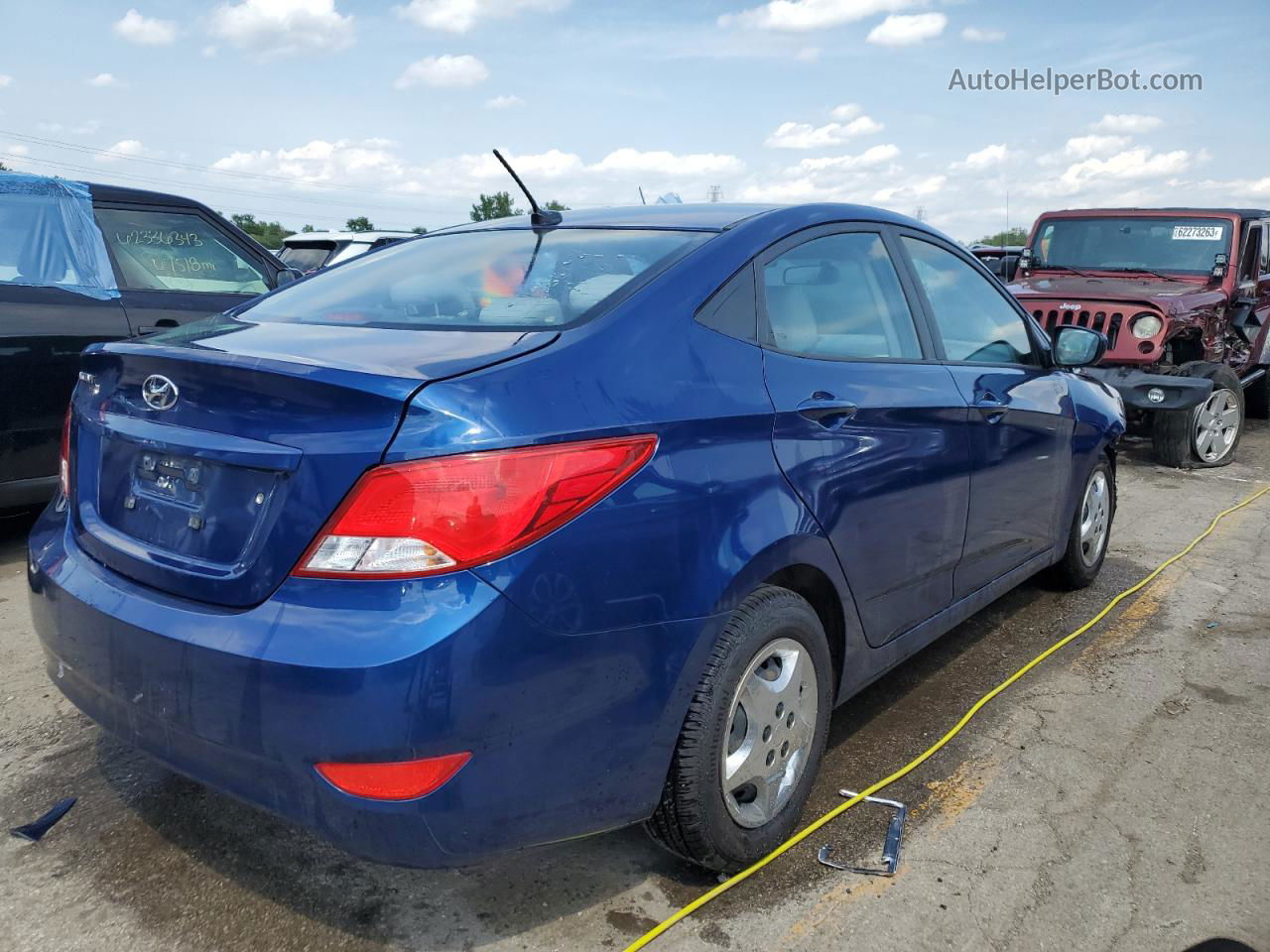 2017 Hyundai Accent Se Blue vin: KMHCT4AE6HU217204