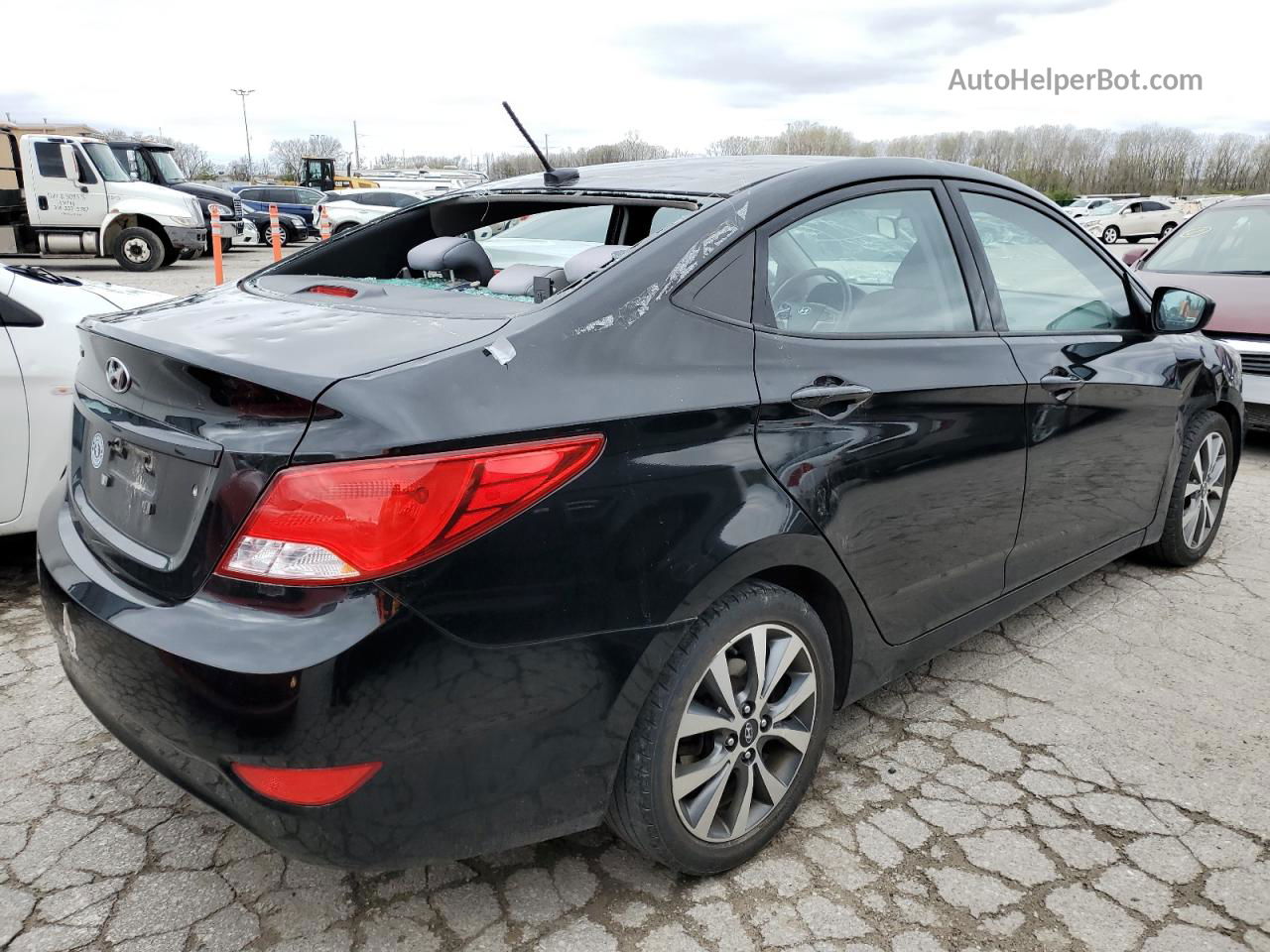 2017 Hyundai Accent Se Black vin: KMHCT4AE6HU250039