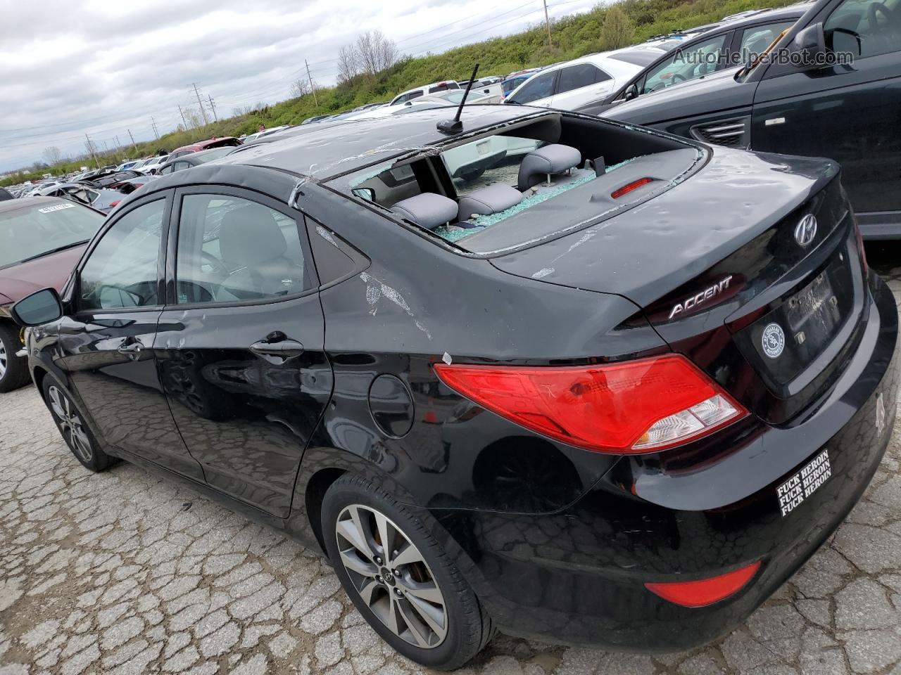 2017 Hyundai Accent Se Black vin: KMHCT4AE6HU250039