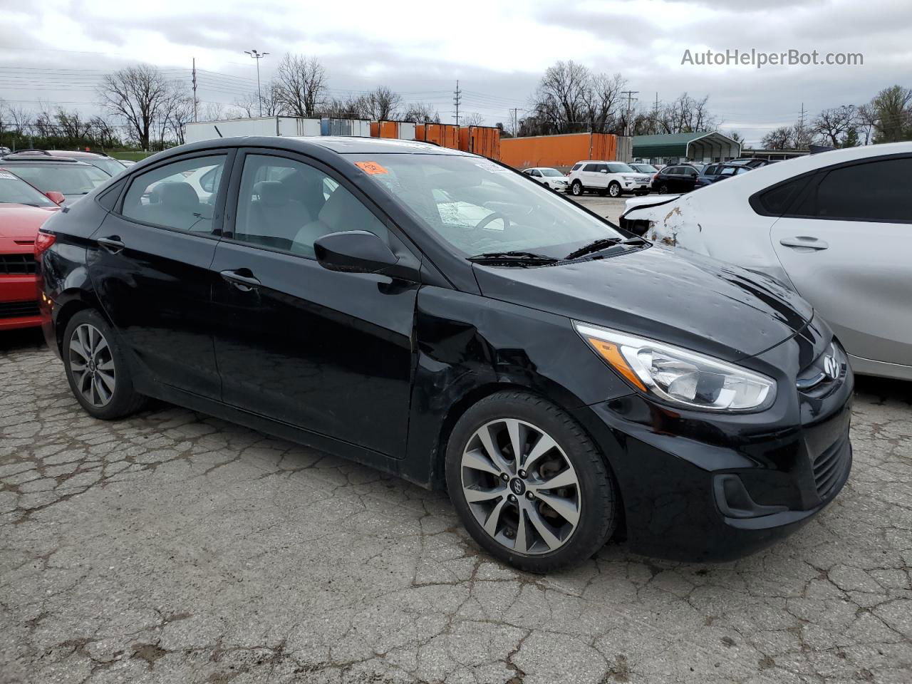 2017 Hyundai Accent Se Черный vin: KMHCT4AE6HU250039