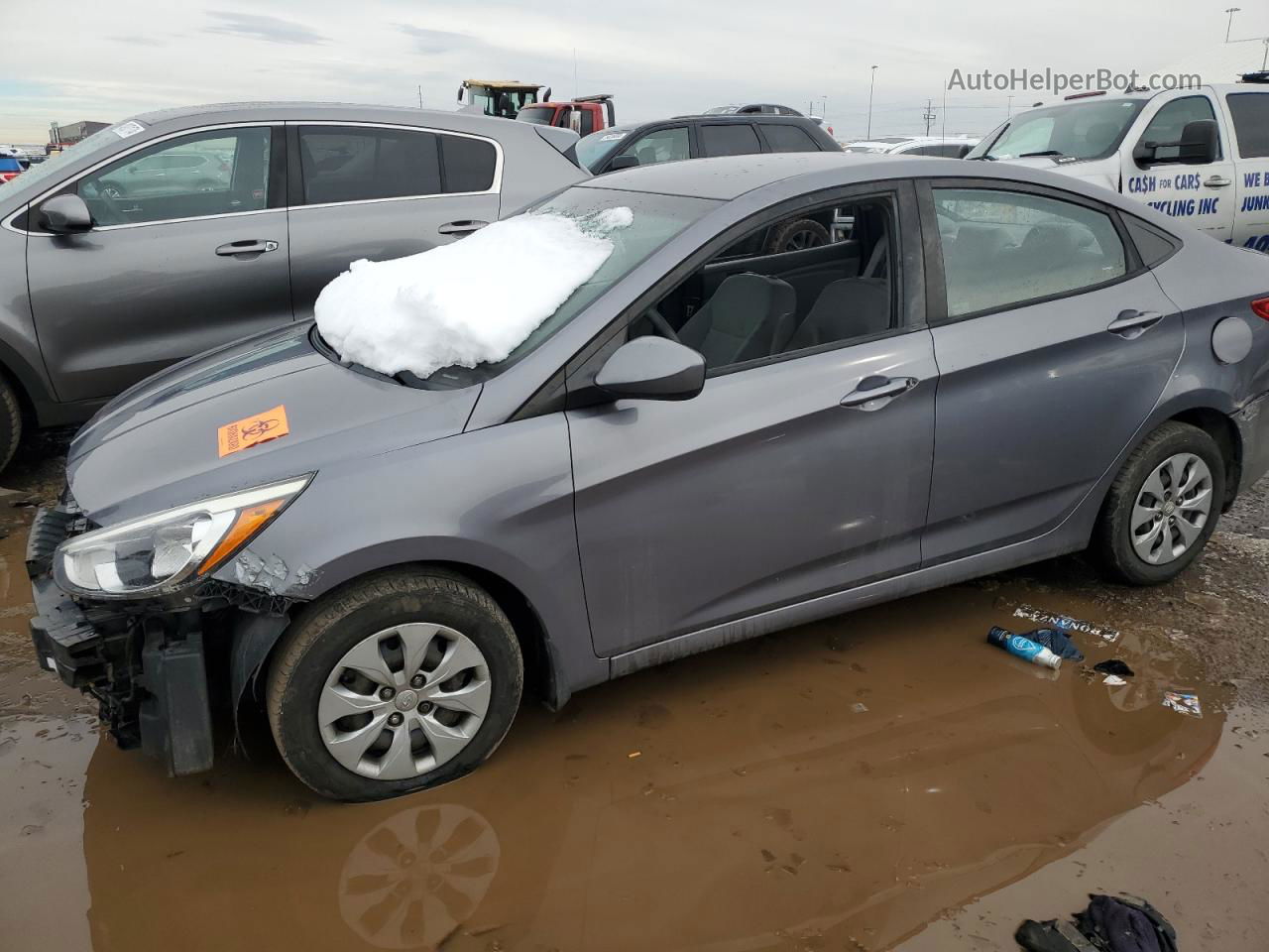 2017 Hyundai Accent Se Gray vin: KMHCT4AE6HU253295