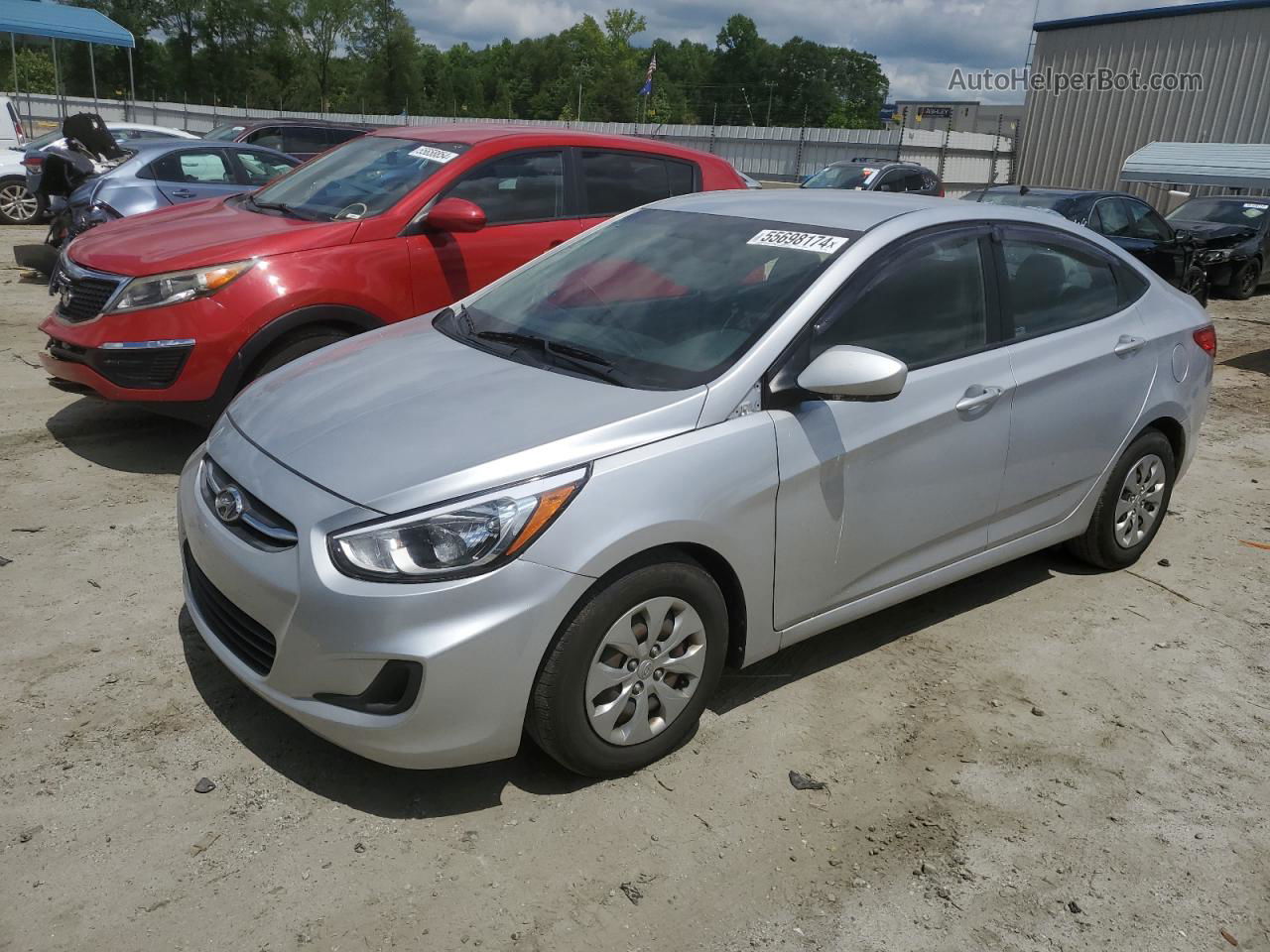 2017 Hyundai Accent Se Silver vin: KMHCT4AE6HU271599