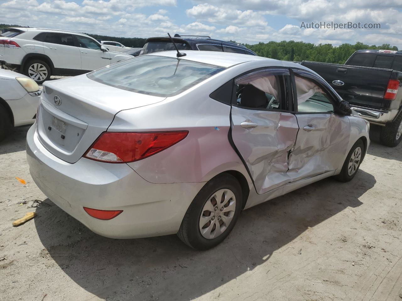 2017 Hyundai Accent Se Silver vin: KMHCT4AE6HU271599