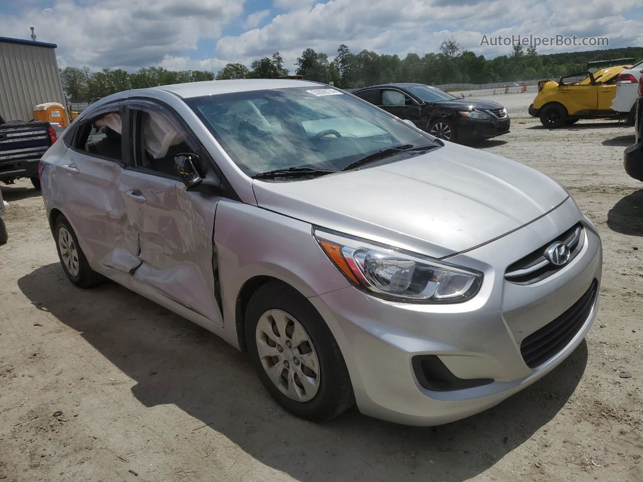 2017 Hyundai Accent Se Silver vin: KMHCT4AE6HU271599