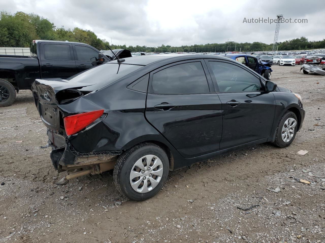 2017 Hyundai Accent Se Черный vin: KMHCT4AE6HU277533