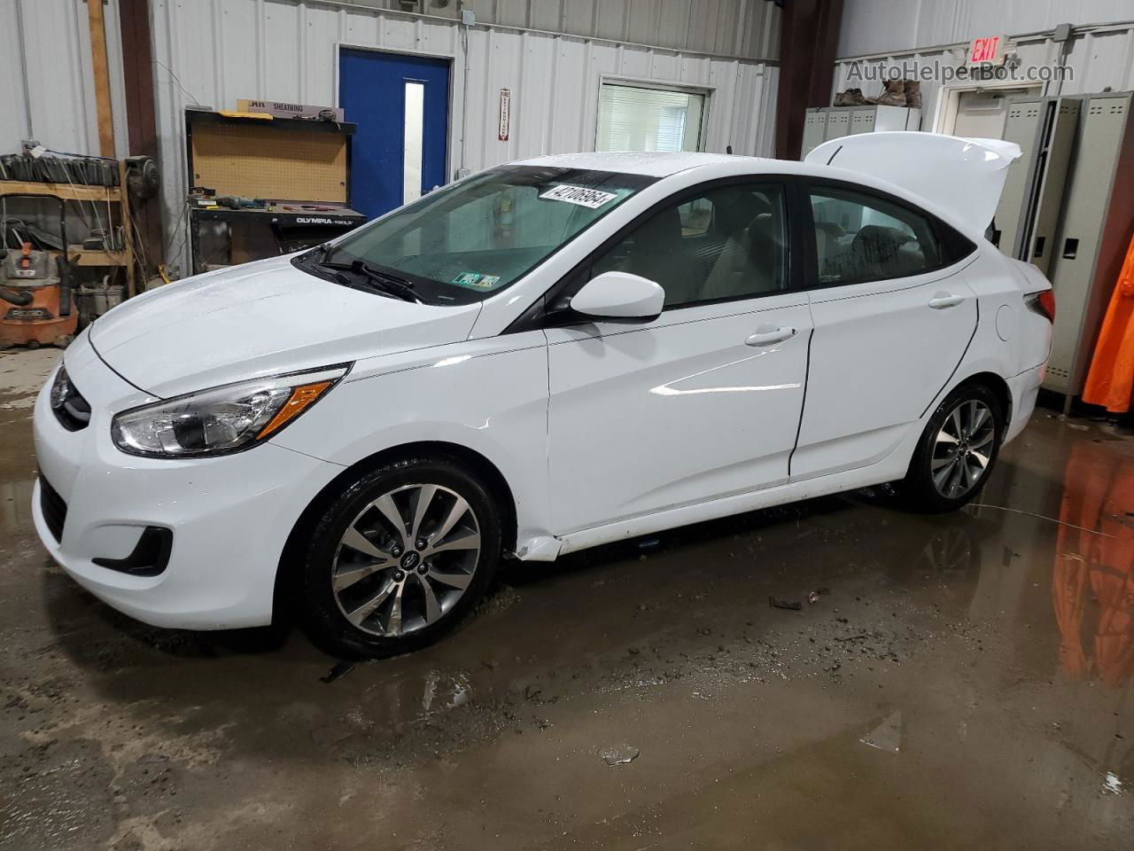 2017 Hyundai Accent Se White vin: KMHCT4AE6HU340680