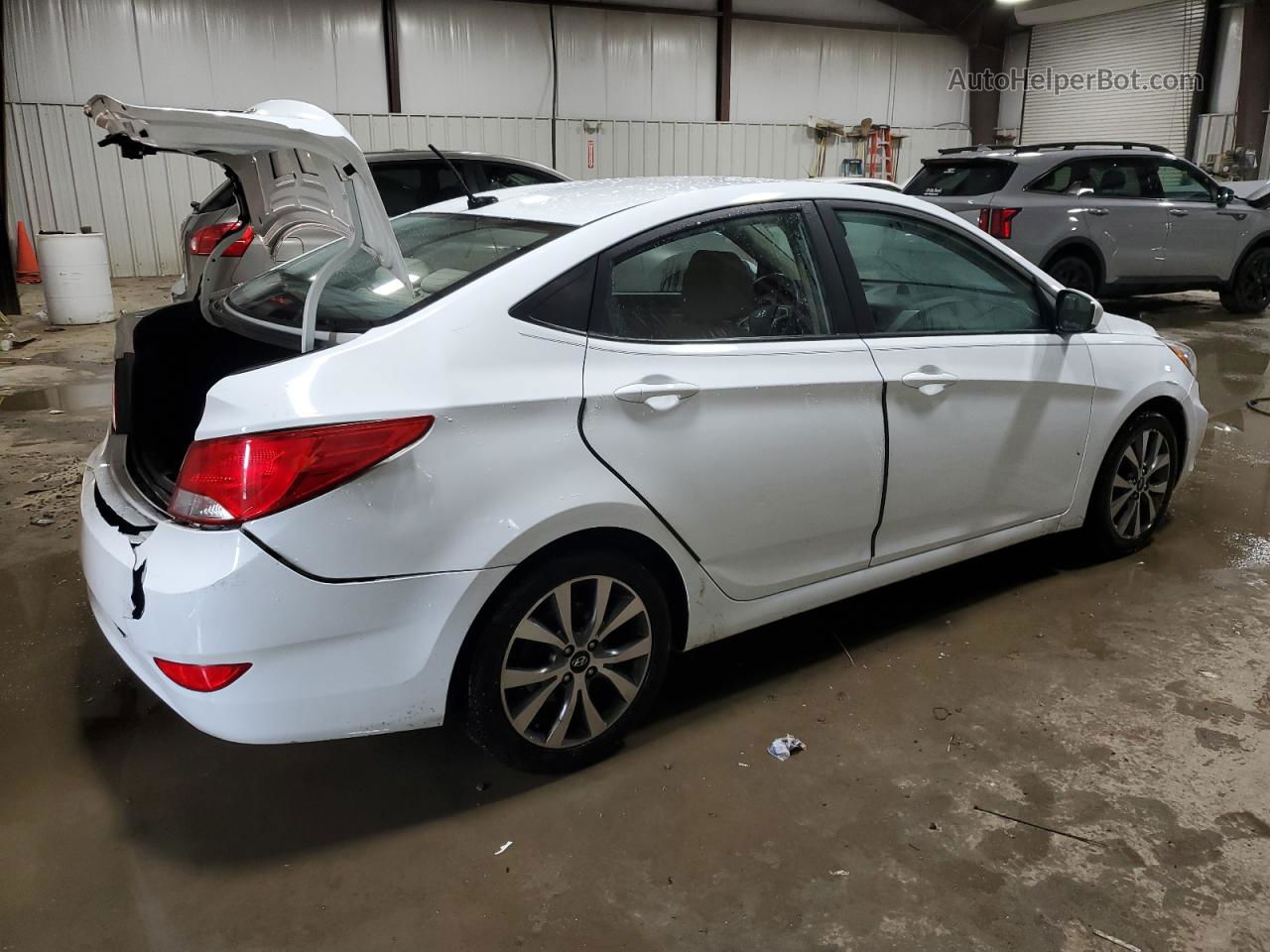 2017 Hyundai Accent Se White vin: KMHCT4AE6HU340680