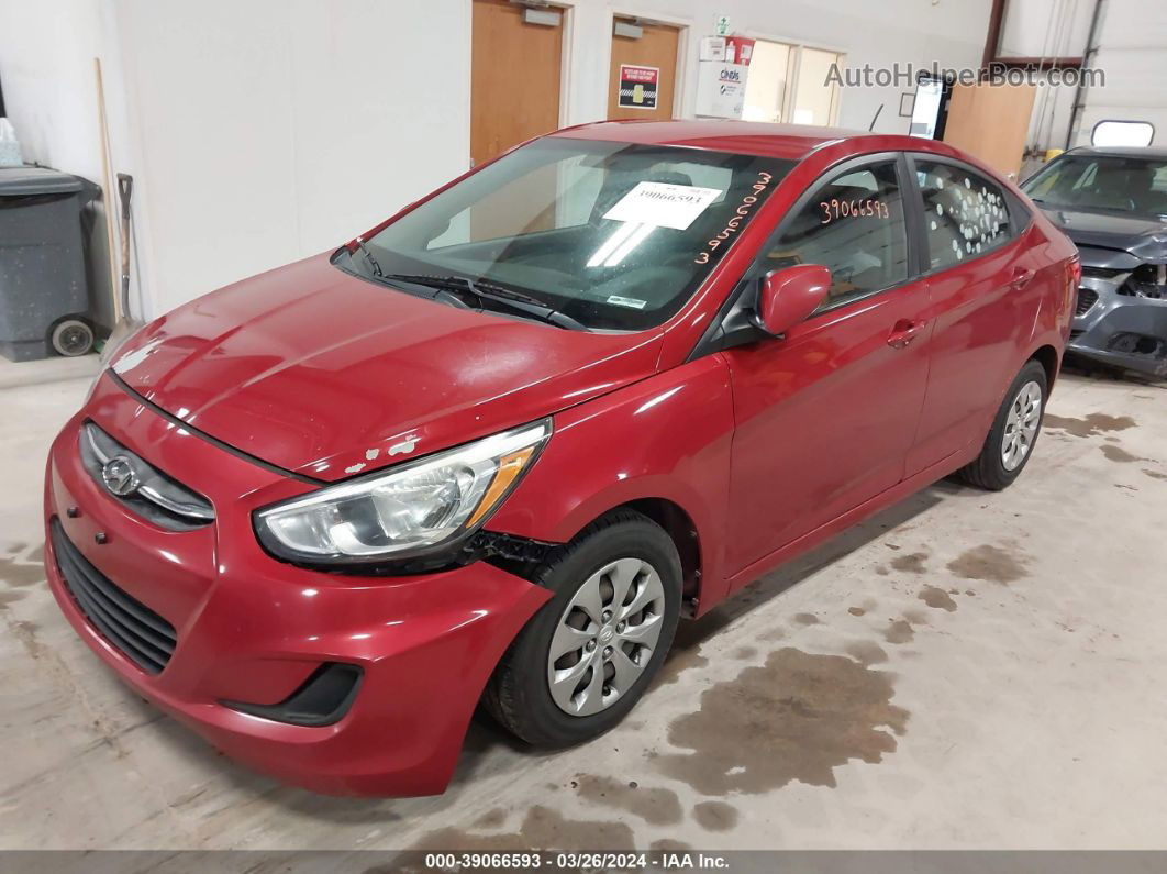 2017 Hyundai Accent Se Red vin: KMHCT4AE6HU359133