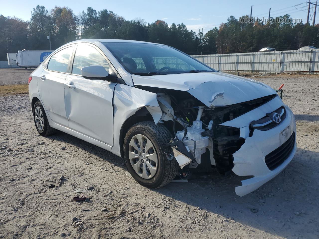 2017 Hyundai Accent Se White vin: KMHCT4AE6HU375817