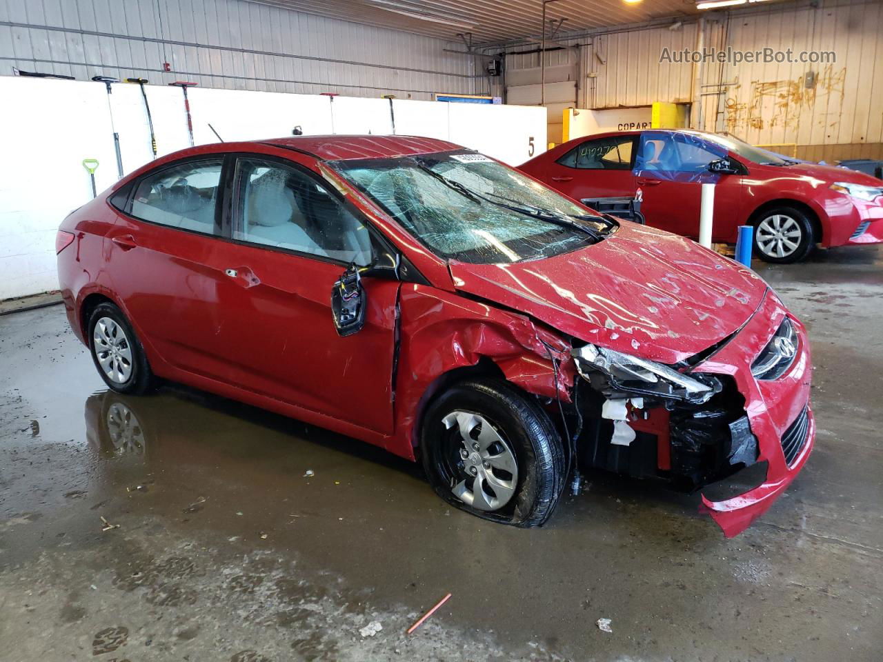 2017 Hyundai Accent Se Red vin: KMHCT4AE6HU393198