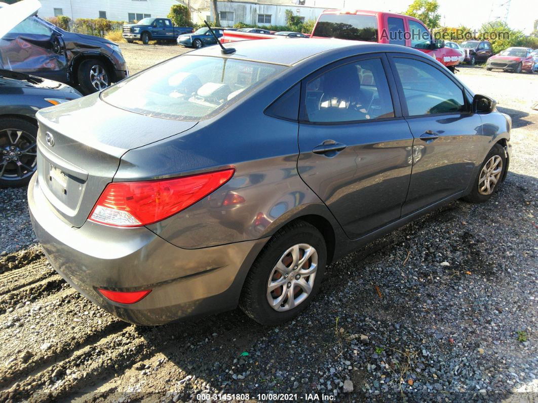 2013 Hyundai Accent Gls Gray vin: KMHCT4AE7DU400413