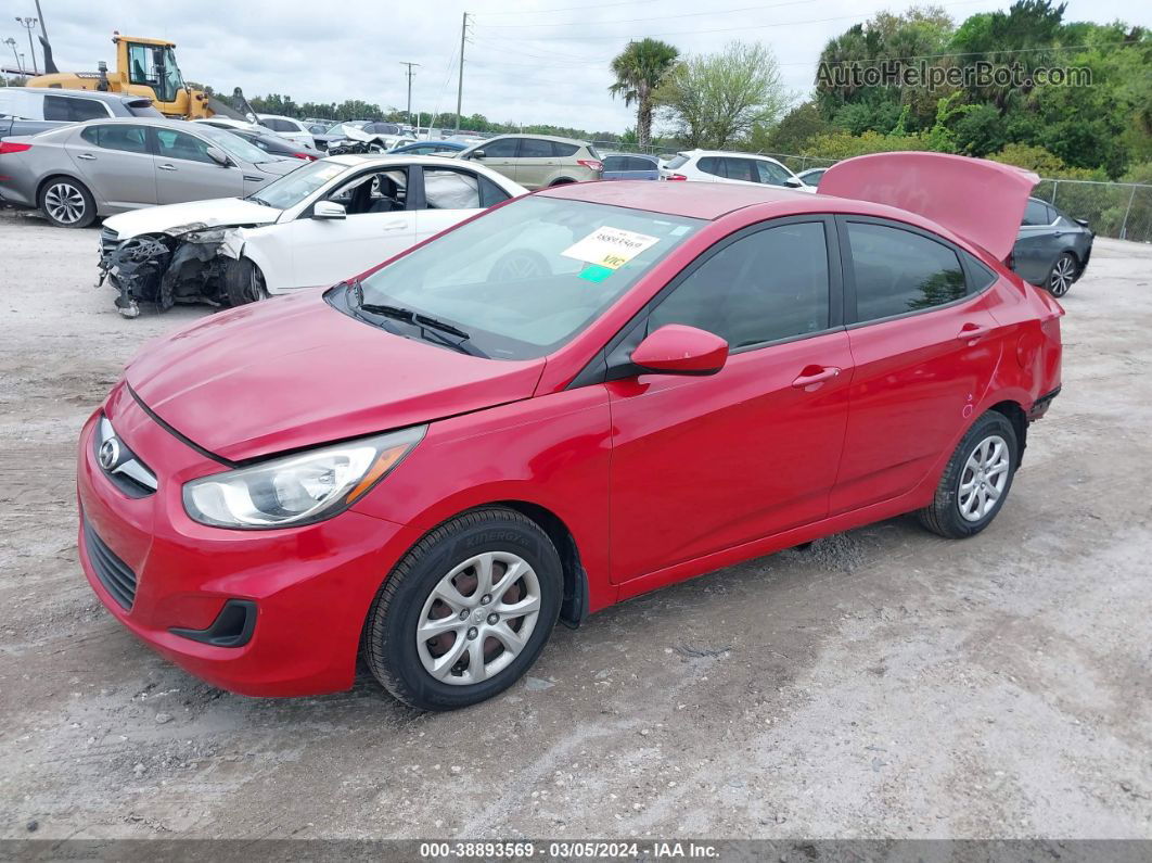 2013 Hyundai Accent Gls Red vin: KMHCT4AE7DU414795