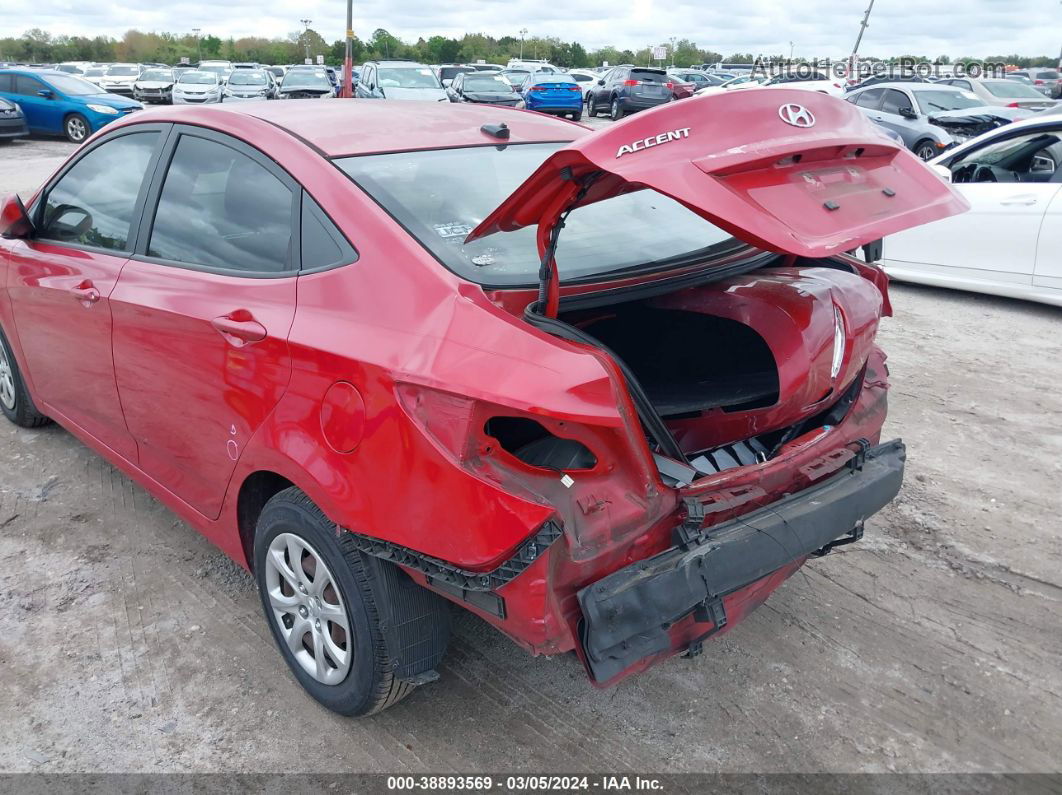 2013 Hyundai Accent Gls Red vin: KMHCT4AE7DU414795