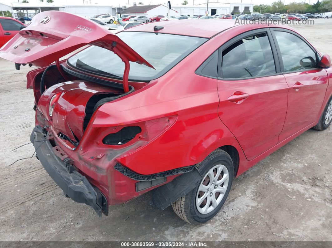 2013 Hyundai Accent Gls Red vin: KMHCT4AE7DU414795