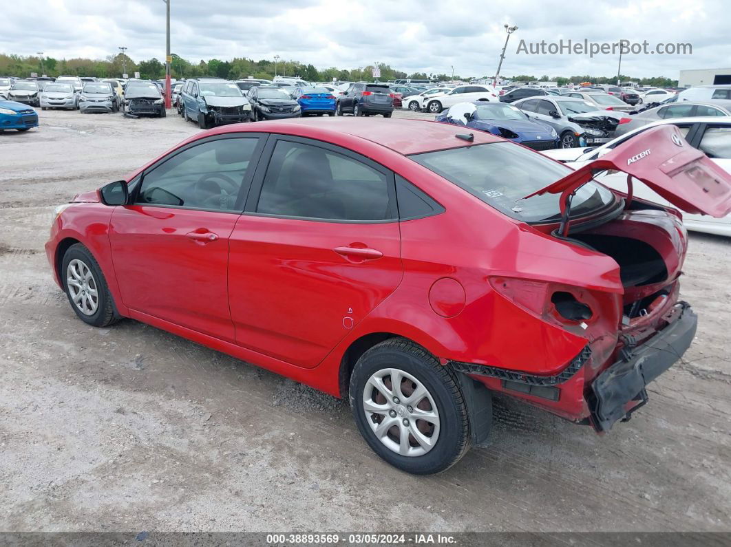 2013 Hyundai Accent Gls Red vin: KMHCT4AE7DU414795