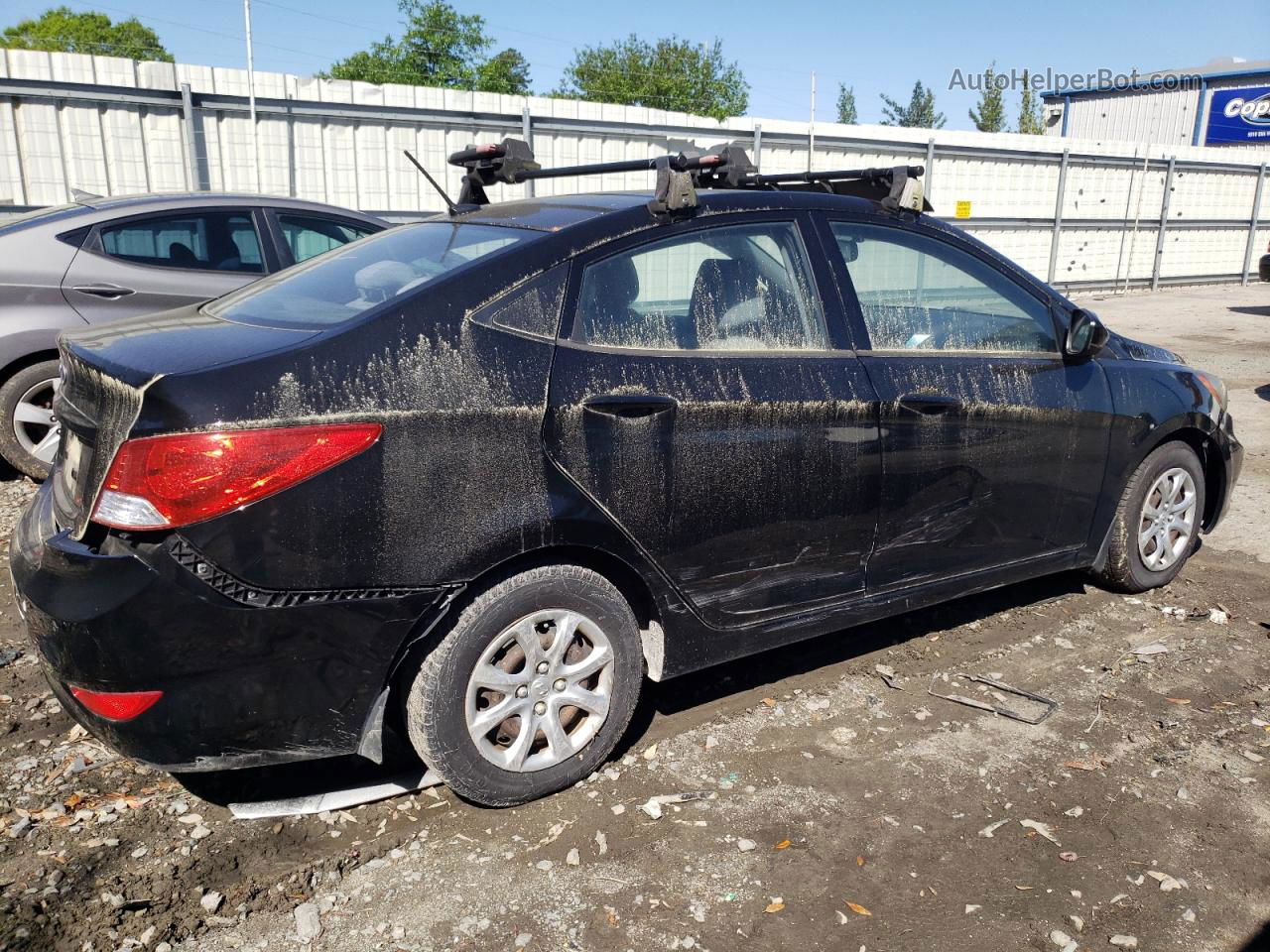 2013 Hyundai Accent Gls Черный vin: KMHCT4AE7DU423447