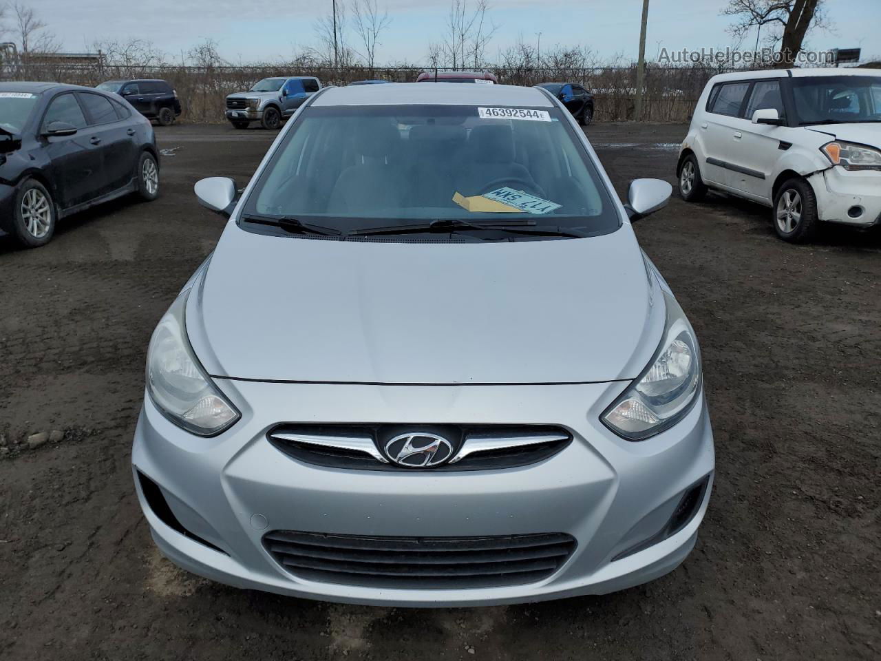 2013 Hyundai Accent Gls Серый vin: KMHCT4AE7DU435467