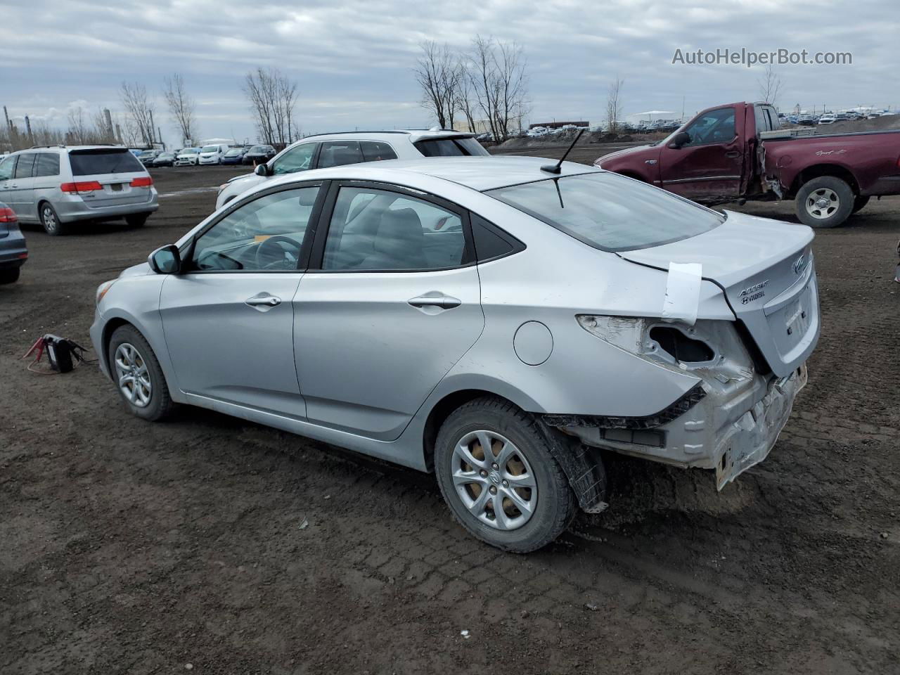 2013 Hyundai Accent Gls Серый vin: KMHCT4AE7DU435467