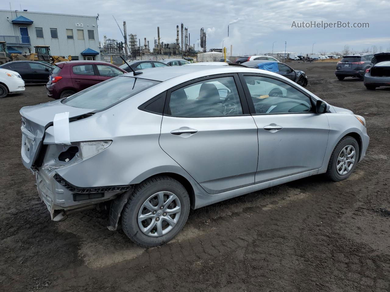 2013 Hyundai Accent Gls Серый vin: KMHCT4AE7DU435467