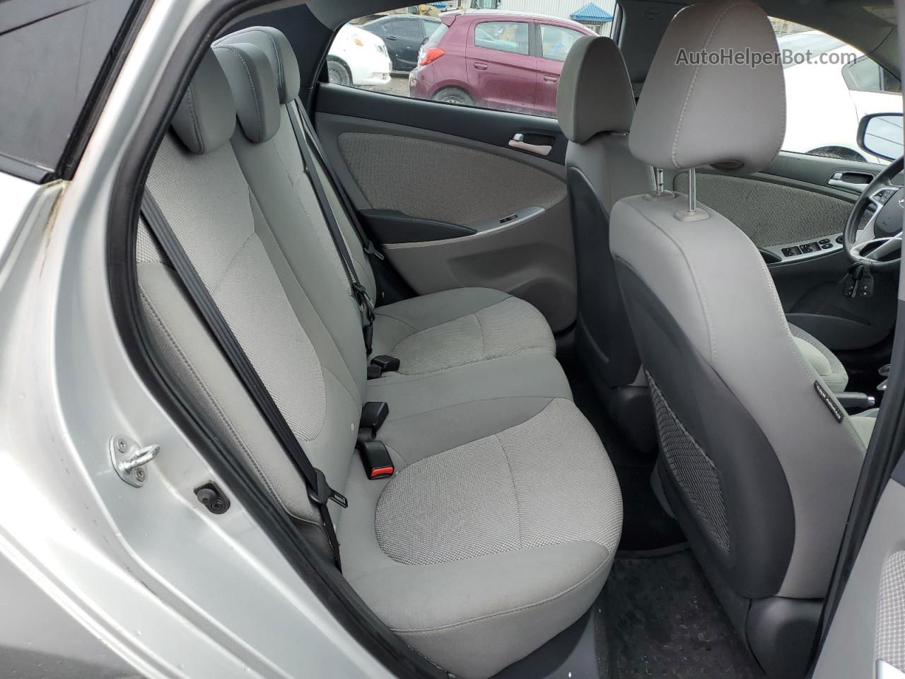 2013 Hyundai Accent Gls Gray vin: KMHCT4AE7DU435467